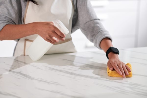 Kitchen island showing benefits of quartz countertops Kitchen island showing benefits of quartz countertops